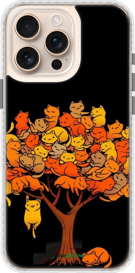Чохол Bumper чехол Дерево та котики для Apple iPhone 16 Pro Max - 6516pc-3706 изображение 