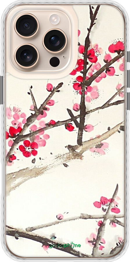 Чехол Bumper чехол Принт с изображением цветения сакуры для Apple iPhone 16 Pro Max - 6545pc-3706 изображение 