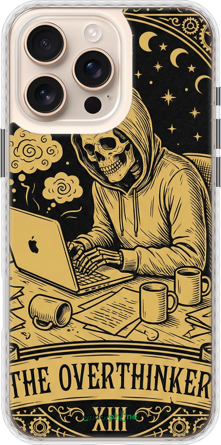 Чехол Bumper чехол The Overthinker для Apple iPhone 16 Pro Max - 6774pc-3706 изображение 