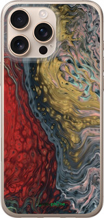 Силиконовый чехол С изображением абстрактной живописи для Apple iPhone 16 Pro Max - 6530u-3706 изображение 
