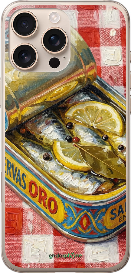 Силиконовый чехол Vintage Sardine Tin Phone для Apple iPhone 16 Pro Max - 6772u-3706 изображение 