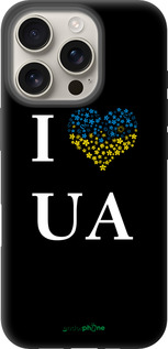 TPU чехол I love UA для Apple iPhone 16 Pro - 1112b-3708 изображение 