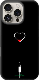 TPU чехол Подзарядка сердца для Apple iPhone 16 Pro - 4274b-3708 изображение 