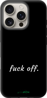 TPU чехол Fuck off для Apple iPhone 16 Pro - 4731b-3708 изображение 