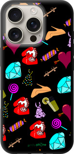 TPU чехол stickers для Apple iPhone 16 Pro - 4757b-3708 изображение 