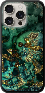 TPU чехол Мармур золото багатство для Apple iPhone 16 Pro - 5419b-3708 изображение 