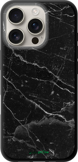 TPU чехол Чорний мармур v2 для Apple iPhone 16 Pro - 5568b-3708 изображение 