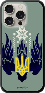 TPU чехол Тризуб с крыльями для Apple iPhone 16 Pro - 5640b-3708 изображение 