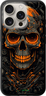 TPU чехол Череп для Apple iPhone 16 Pro - 5952b-3708 изображение 