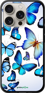 TPU чехол Бабочки для Apple iPhone 16 Pro - 6023b-3708 изображение 