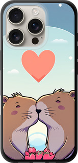 TPU чехол Капибара любовь для Apple iPhone 16 Pro - 6027b-3708 изображение 