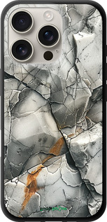 TPU чехол Серый мрамор для Apple iPhone 16 Pro - 6041b-3708 изображение 