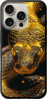 TPU чехол Golden snake для Apple iPhone 16 Pro - 6072b-3708 изображение 