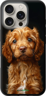 TPU чехол Cocker spaniel на черном фоне для Apple iPhone 16 Pro - 6137b-3708 изображение 