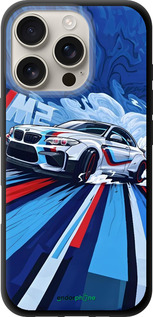 TPU чехол БМВ для Apple iPhone 16 Pro - 6292b-3708 изображение 