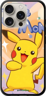 TPU чехол Пикачу для Apple iPhone 16 Pro - 6383b-3708 изображение 