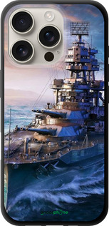 TPU чехол Военный корабль, world of tanks, wargaming для Apple iPhone 16 Pro - 6461b-3708 изображение 