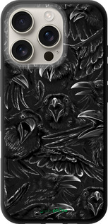 TPU чехол Воронья ярость для Apple iPhone 16 Pro - 6474b-3708 изображение 