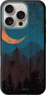 TPU чехол Звездный лес для Apple iPhone 16 Pro - 6480b-3708 изображение 
