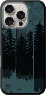 TPU чехол Лисиця та нічний ліс для Apple iPhone 16 Pro - 6481b-3708 изображение 