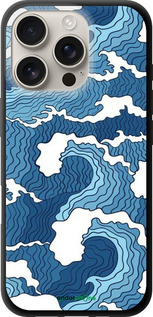 TPU чехол Абстрактный рисунок морских волн для Apple iPhone 16 Pro - 6538b-3708 изображение 