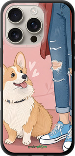 TPU чехол Корги 3 для Apple iPhone 16 Pro - 6707b-3708 изображение 