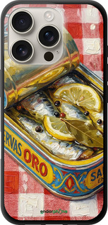 TPU чехол Vintage Sardine Tin Phone для Apple iPhone 16 Pro - 6772b-3708 изображение 