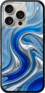 TPU чехол 'Liquid Chrome' для iPhone 16 Pro изображение 5