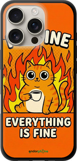 TPU чехол 'Funny Cat' для iPhone 16 Pro изображение 5