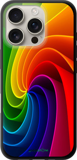 TPU чехол Радужный вихрь для Apple iPhone 16 Pro - 747b-3708 изображение 