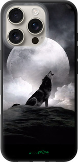 TPU чехол Воющий волк для Apple iPhone 16 Pro - 934b-3708 изображение 