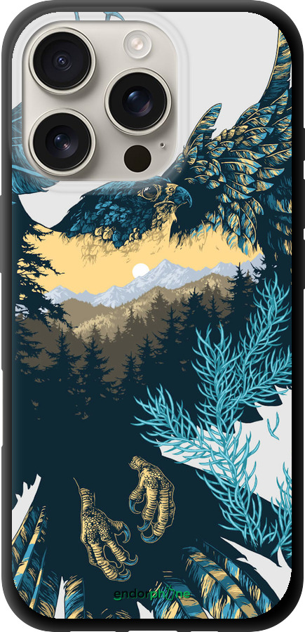 TPU чехол Арт-орел на фоні природи для Apple iPhone 16 Pro - 3983b-3708 изображение 