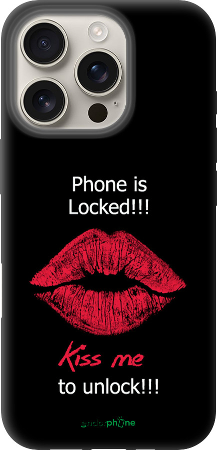 TPU чехол Розблокуй-поцілуй для Apple iPhone 16 Pro - 4372b-3708 изображение 