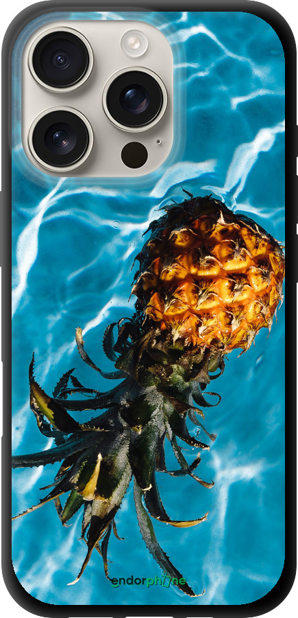 TPU чехол Ананас на воде для Apple iPhone 16 Pro - 4384b-3708 изображение 
