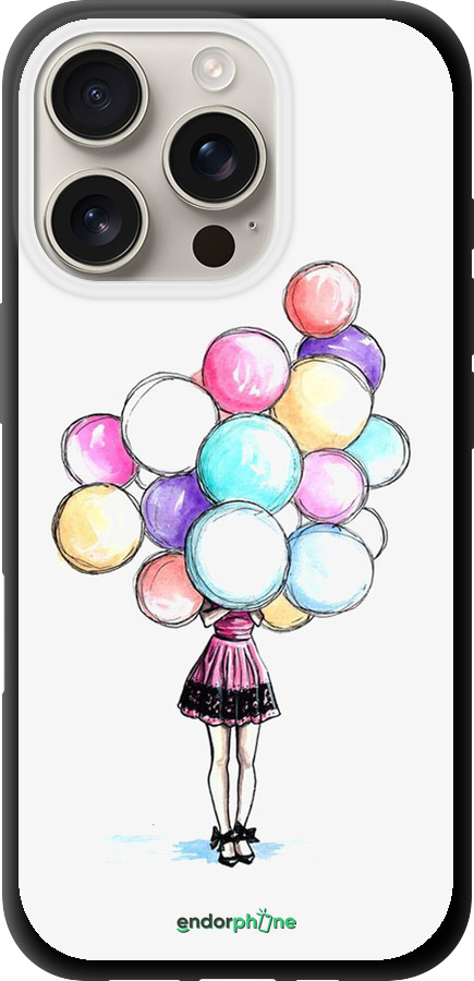 TPU чехол Шарики для Apple iPhone 16 Pro - 4387b-3708 изображение 