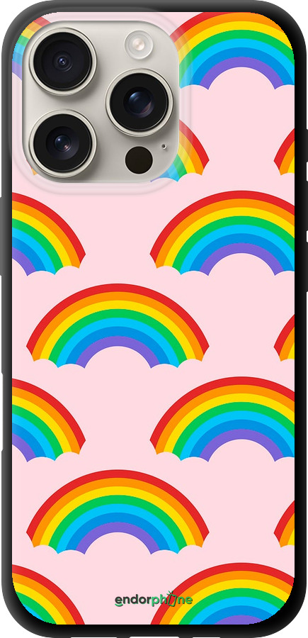 TPU чехол Rainbows для Apple iPhone 16 Pro - 4478b-3708 изображение 