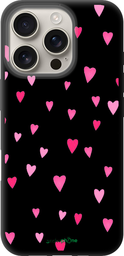 TPU чехол Сердечки 2 для Apple iPhone 16 Pro - 4763b-3708 изображение 