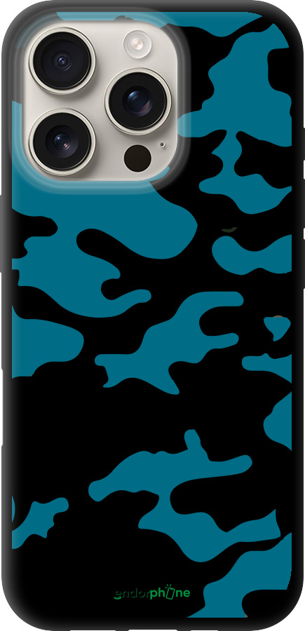 TPU чехол Камуфляж прозрачный фон для Apple iPhone 16 Pro - 4877b-3708 изображение 