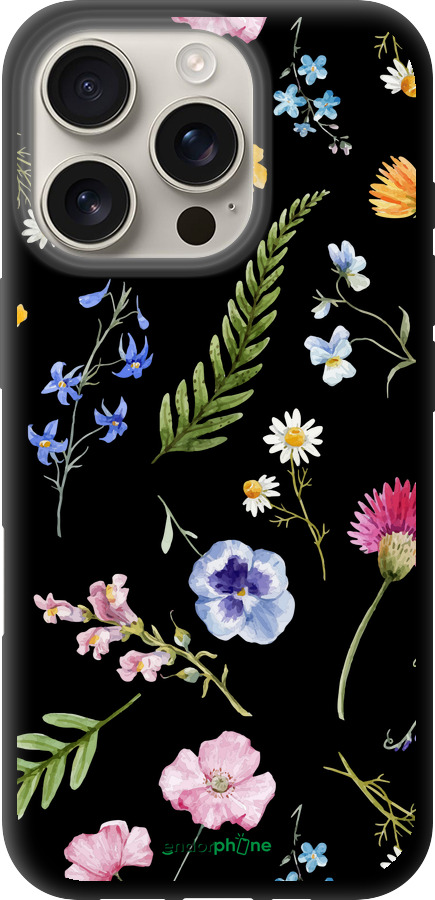 TPU чехол Цветочный фон v2 для Apple iPhone 16 Pro - 5472b-3708 изображение 