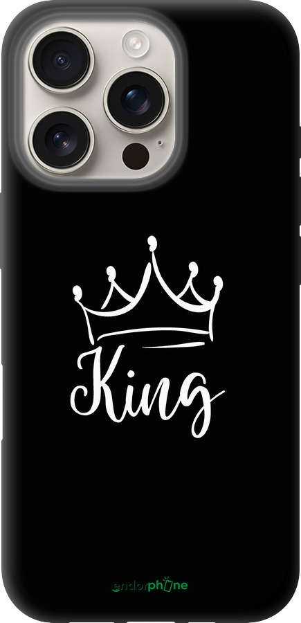 TPU чехол Queen & King для нього для Apple iPhone 16 Pro - 5521b-3708 изображение 