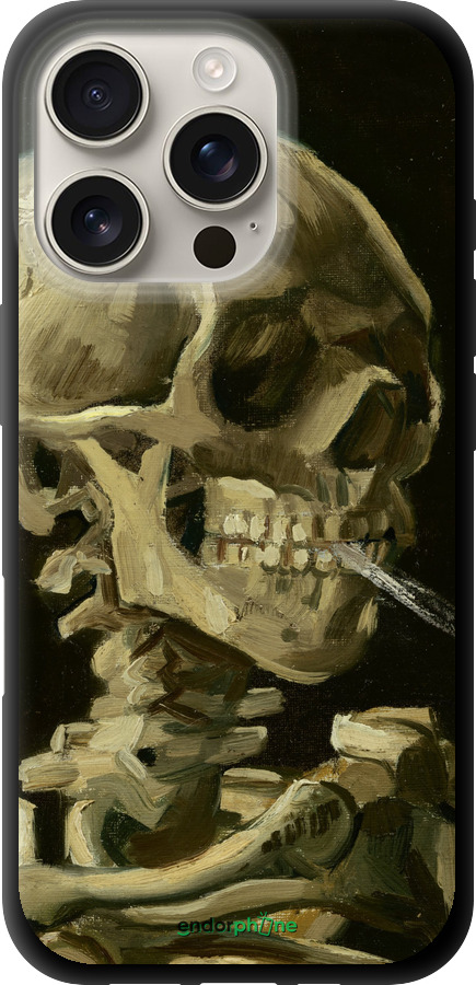 TPU чехол Вінсент Ван Гог. Череп для Apple iPhone 16 Pro - 5544b-3708 изображение 
