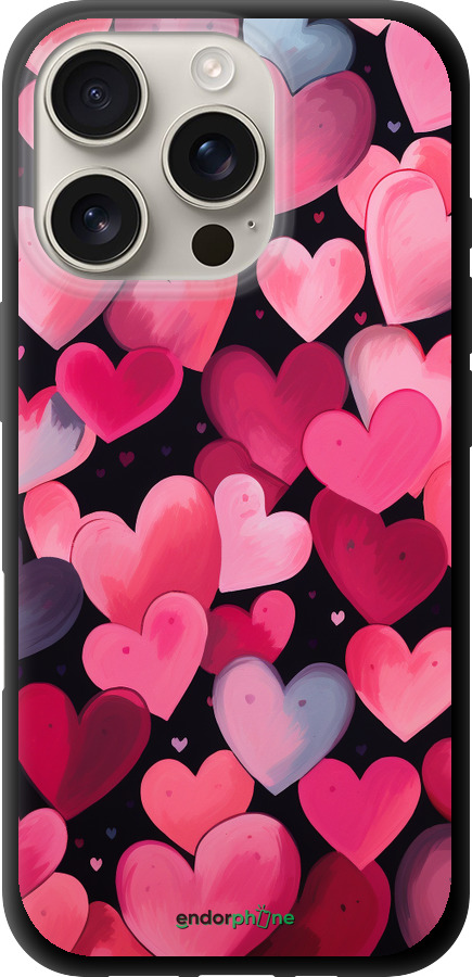 TPU чехол Сердечки 4 для Apple iPhone 16 Pro - 5662b-3708 изображение 