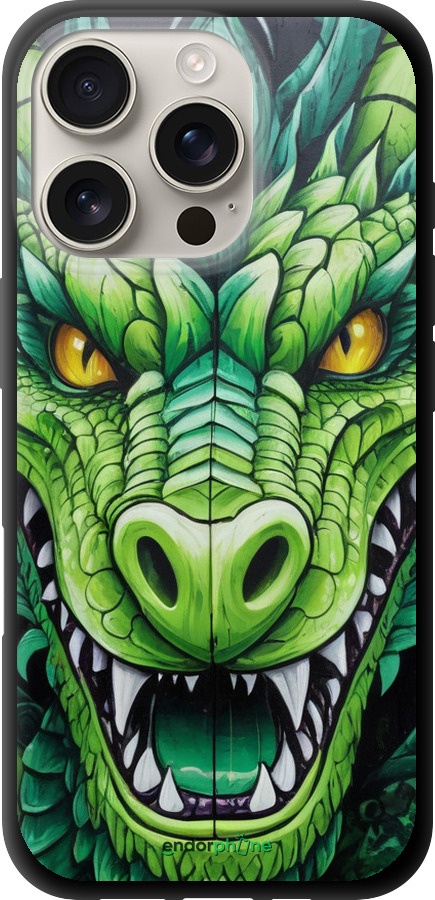 TPU чехол Зелёный дракон для Apple iPhone 16 Pro - 5816b-3708 изображение 