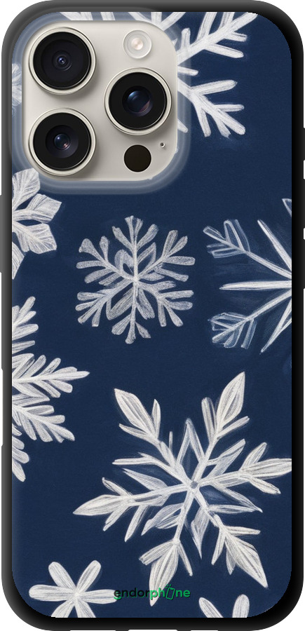 TPU чехол Снежинки для Apple iPhone 16 Pro - 5821b-3708 изображение 