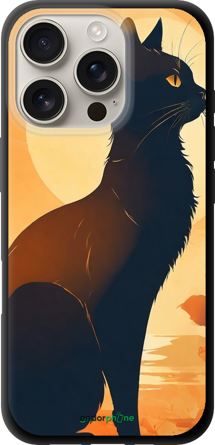 TPU чехол Чорна кішка v2 для Apple iPhone 16 Pro - 5830b-3708 изображение 
