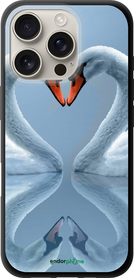 TPU чехол Лебеди для Apple iPhone 16 Pro - 6007b-3708 изображение 