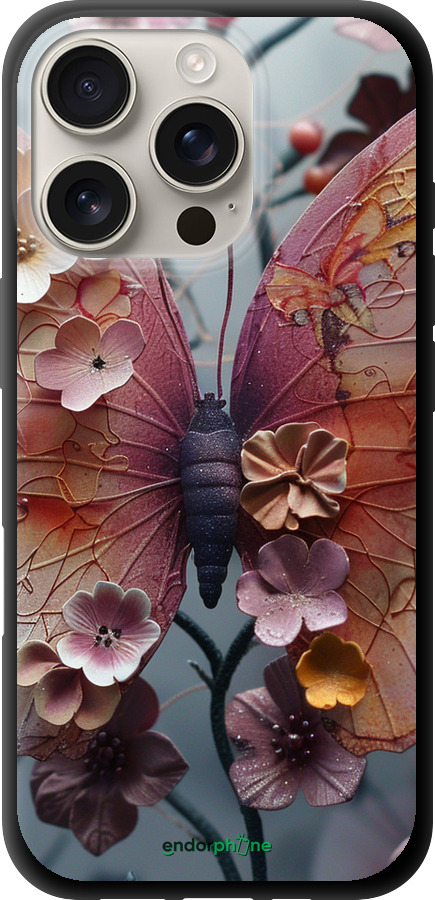 TPU чехол Fairy Butterfly для Apple iPhone 16 Pro - 6048b-3708 изображение 