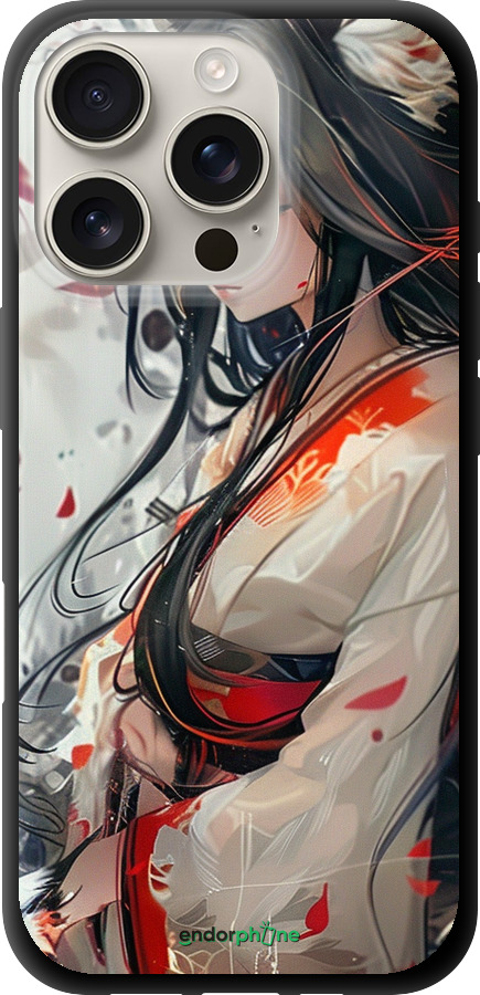 TPU чехол Кицуне для Apple iPhone 16 Pro - 6073b-3708 изображение 