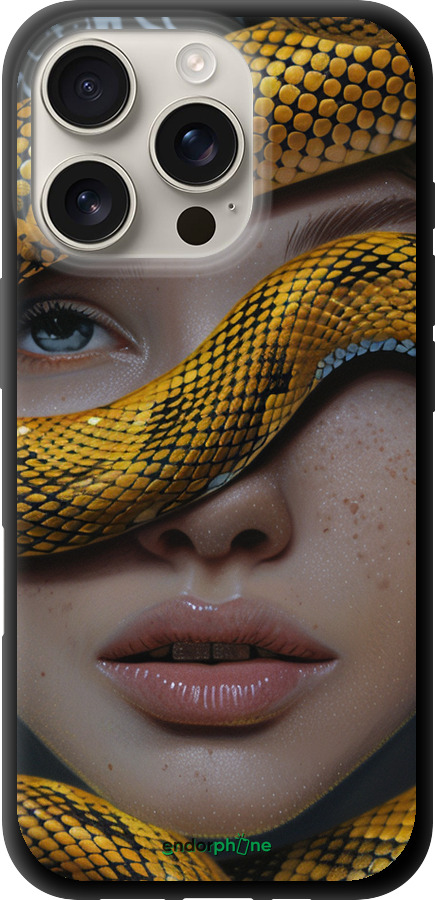 TPU чехол Объятия змеи для Apple iPhone 16 Pro - 6081b-3708 изображение 