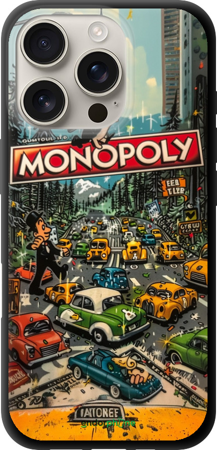 TPU чехол Городской драйв Monopoly для Apple iPhone 16 Pro - 6088b-3708 изображение 